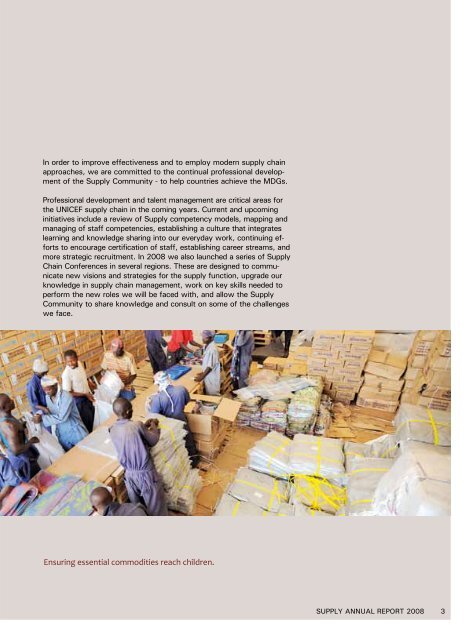 SUPPLY ANNUAL REPORT 2008 Local Delivery Global ... - Unicef