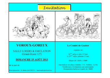 Invitation - Fexhe-le-Haut-Clocher