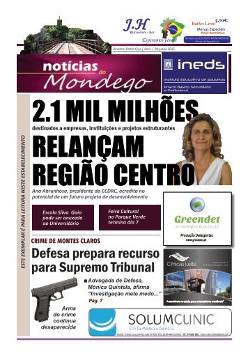 1º Edição Jornal Notícias do Mondego