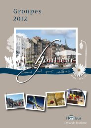 2012 Groupes - Office du Tourisme de Honfleur