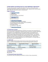 OnSite Sample Service Level Agreement (SLA) in PDF format - CITES
