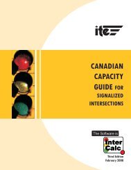 Canada Canadian Capacity Guide for Signalized Intersections