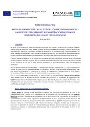 NOTE D'INFORMATION ATELIER DE FORMATION ET ... - SWIM-SM