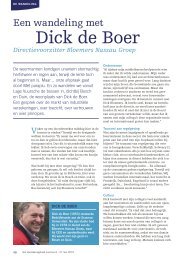 Een wandeling met Dick de Boer, Directievoorzitter Bloemers ...