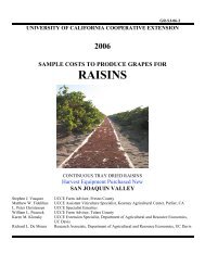 Grapes/Raisins - Cost & Return Studies - University of California ...