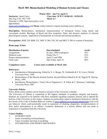 MecE 380: Advanced Strength of Materials I - Mechanical Engineering