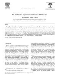 On the thermal expansion coefficients of thin films - ResearchGate