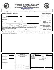 open public records act request form - Asbury Park School District