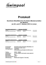 Protokoll NRW Masters kurze Strecke 2012 - der SG-Dortmund ...