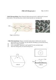 PME 4352 Homework 4 Due 11/25/11