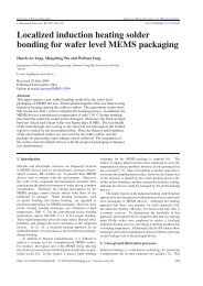 Localized induction heating solder bonding for wafer level MEMS ...