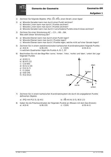 Aufgabensammlung Geometrie - hknoll.ch