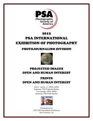 2012 PSA INTERNATIONAL EXHIBITION OF PHOTOGRAPHY