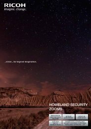 HOMELAND SECURITY ZOOMS - Security Systems - Pentax