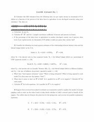 Econ444: Homework No. 1 1) Calculate the OLS estimates from the ...