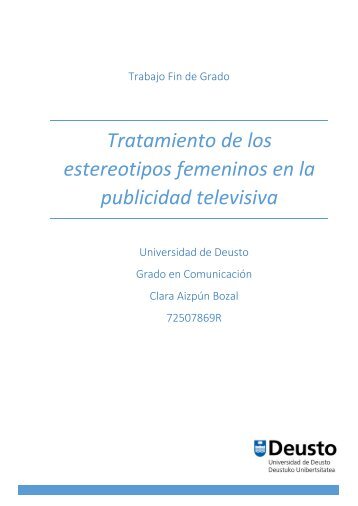 Tratamiento de los estereotipos femeninos en la publicidad televisiva