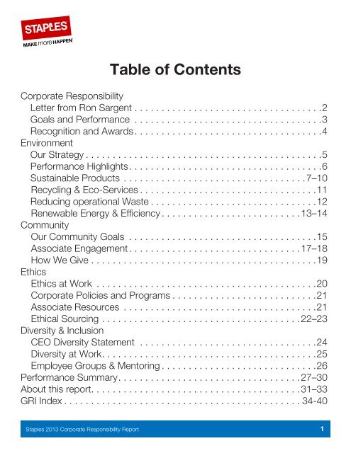 2013 Corporate Responsibility Report