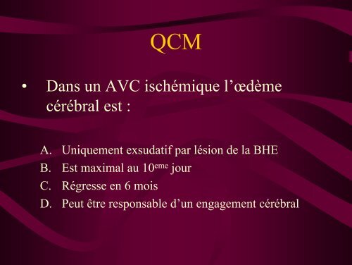 accident vasculaire ischemique en reanimation - reannecy.org