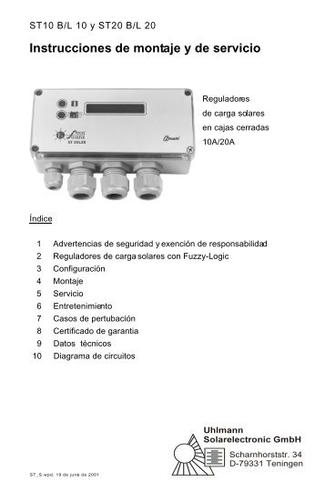 Manual Regulador SLR 2020 IP65 - Heliplast