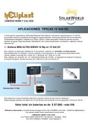 APLICACIONES TIPICAS 12 Volt DC - Heliplast