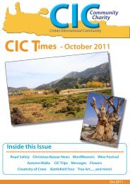 CIC Times - October 2011 - The Cretan International Community