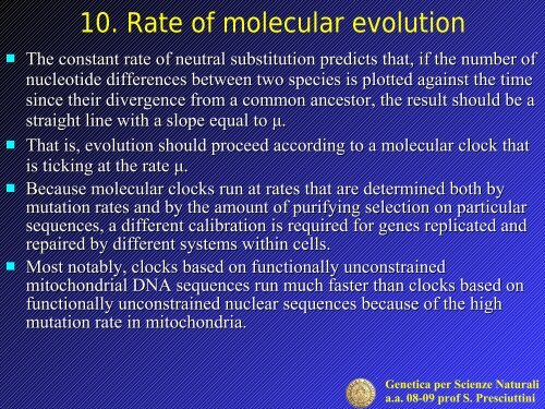 MOLECULAR EVOLUTION