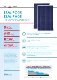 TSM-PC05 TSM-PA05 - Solar Electric Supply