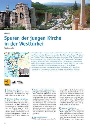 Spuren der jungen Kirche in der Westtürkei - Biblische Reisen