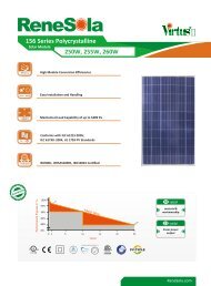 Datasheet solar panel Renesola JC250-255 ... - SunFields Europe