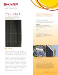 235 WATT - Solar Electric Supply