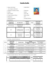 View Profile - SREE SOWDAMBIKA COLLEGE OF ENGINEERING