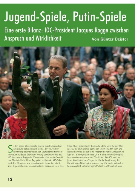 Ausgabe 4/2007 - Deutsche Olympische Gesellschaft