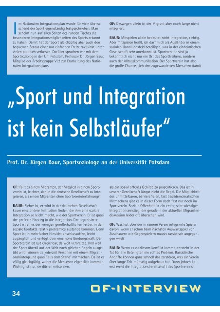Ausgabe 4/2007 - Deutsche Olympische Gesellschaft