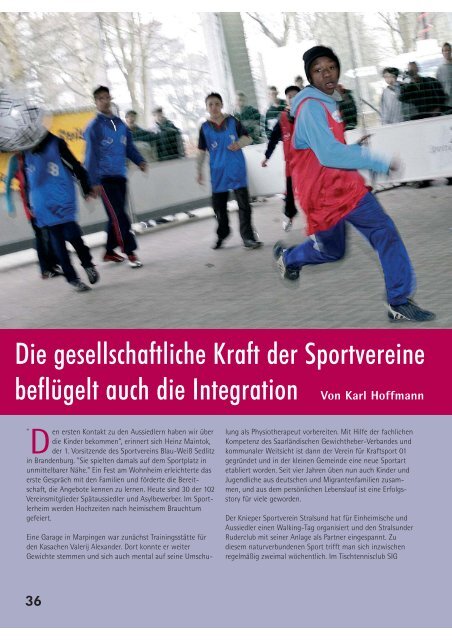 Ausgabe 4/2007 - Deutsche Olympische Gesellschaft