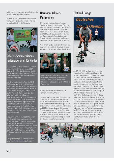 Ausgabe 4/2007 - Deutsche Olympische Gesellschaft