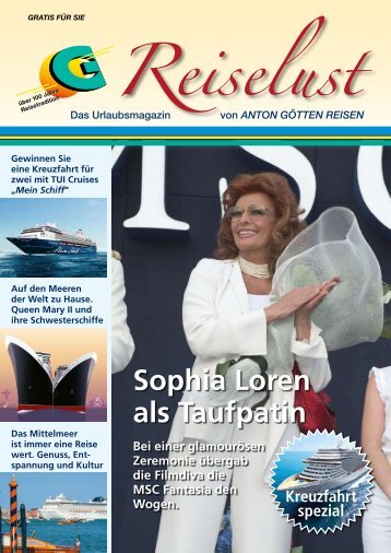 Sophia Loren als Taufpatin - Anton Götten Reisen