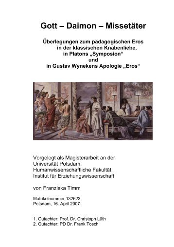 Gott – Daimon – Missetäter - Bibliothek für Bildungsgeschichtliche ...