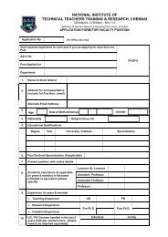 Dowload Application Form - National Institute of Technical Teachers ...