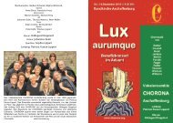 Lux aurumque - chorona