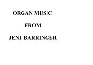 organ music from jeni barringer - The Organ Music Society of Sydney