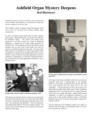 Ashfield Organ Mystery Deepens - The Organ Music Society of Sydney