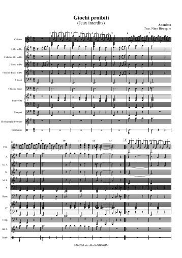 00 GIOCHI PROIBITI - Partitura.mus - Musicamedia