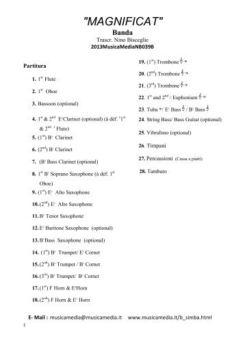 0 MAGNIFICAT- Partitura.mus - Musicamedia