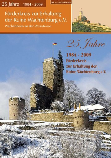Burgzeitung vom November 2009 - Wachtenburg