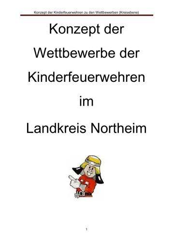 Konzept der Kinderfeuerwehren zu den Spielewettbewerben ...