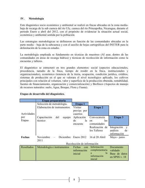 DiagnÃ³stico socio econÃ³mico y ambiental, parte ... - MASRENACE