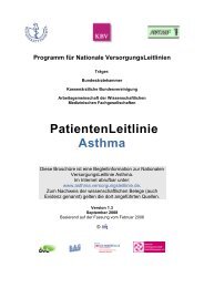 Patientenleitlinie Asthma - Praxis für Physiotherapie Gabriele Seier