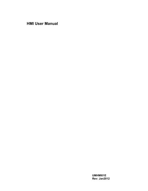 HMI User Manual - MDA Controls Inc.