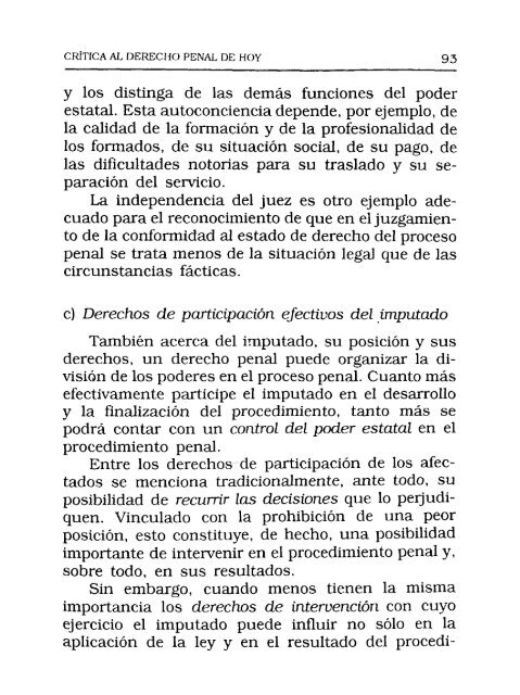 Critica al Derecho Penal de Hoy - Derecho Penal en la Red