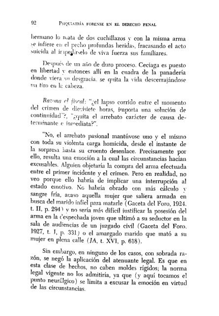 PsiquiatrÃ­a forense en el derecho penal - Derecho Penal en la Red